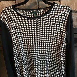 XL Ralph Lauren Black & White Sweater
